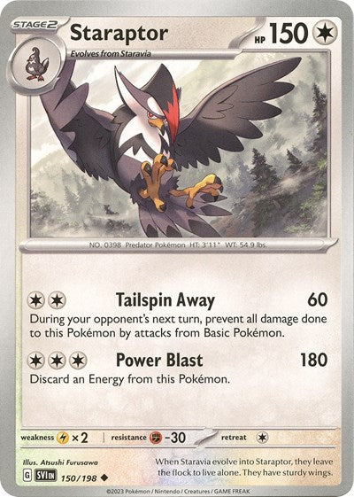 Staraptor SV01: Scarlet & Violet Base Set (SVI) - (#150/198) Reverse Holofoil Near Mint