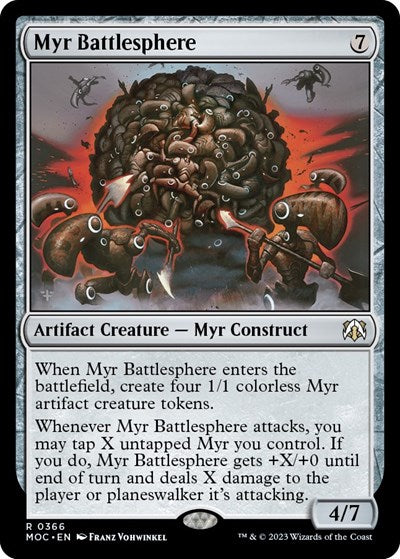 Myr Battlesphere Commander: March of the Machine (MOC) - (#366) Near Mint