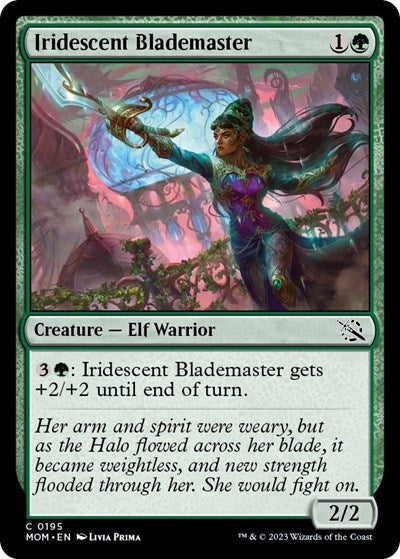 Iridescent Blademaster March of the Machine (MOM) - (#195) Near Mint