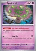 Spiritomb SV02: Paldea Evolved (PAL) - (#089/193) Reverse Holofoil Near Mint