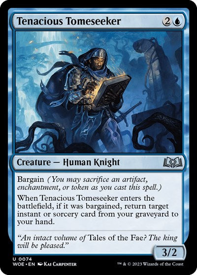 Tenacious Tomeseeker Wilds of Eldraine (WOE) - (#74) Near Mint