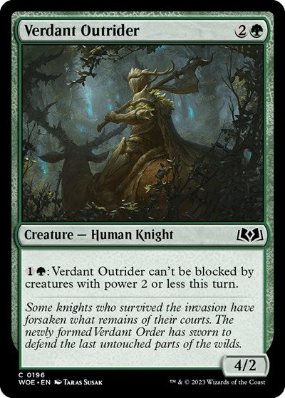Verdant Outrider Wilds of Eldraine (WOE) - (#196) Near Mint