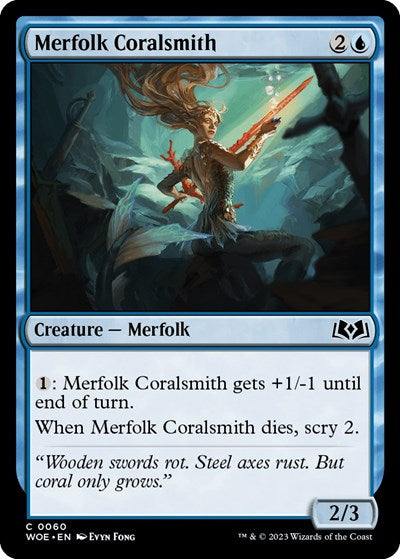 Merfolk Coralsmith Wilds of Eldraine (WOE) - (#60) Near Mint