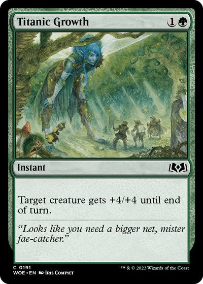 Titanic Growth Wilds of Eldraine (WOE) - (#191) Near Mint