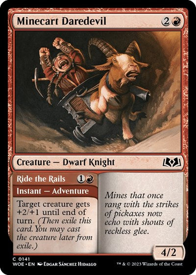 Minecart Daredevil Wilds of Eldraine (WOE) - (#141) Near Mint