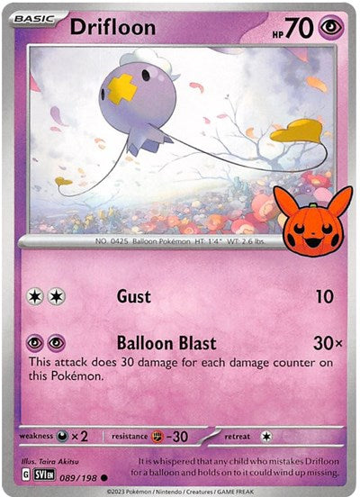 Drifloon Trick or Trade BOOster Bundle 2023 (TTBB23) - (#089/198) Near Mint