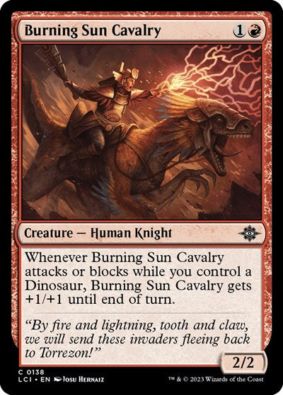 Burning Sun Cavalry The Lost Caverns of Ixalan (LCI) - (#138) Near Mint