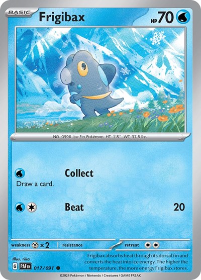 Frigibax 017 091 SV: Paldean Fates (PAF) - (#017/091) Reverse Holofoil Near Mint