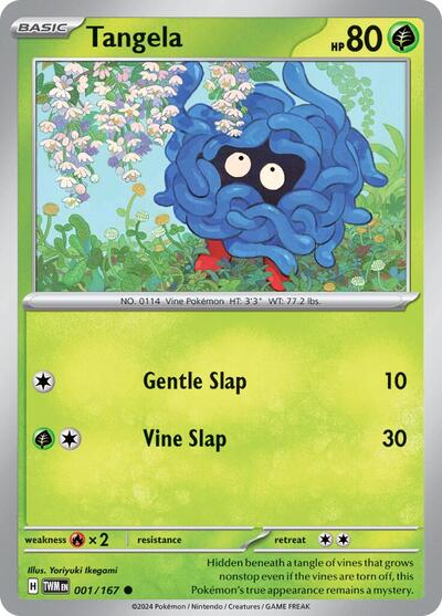 Tangela SV06: Twilight Masquerade (TWM) - (#001/167) Reverse Holofoil Near Mint