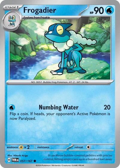 2024 Pokemon: SV06: Twilight Masquerade (TWM) - Frogadier (#057/167, Common)