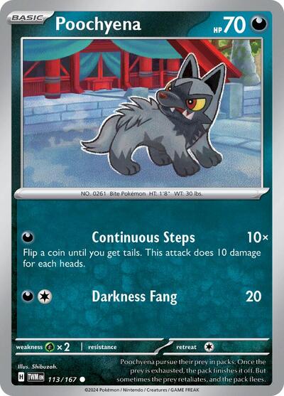 Poochyena SV06: Twilight Masquerade (TWM) - (#113/167) Near Mint