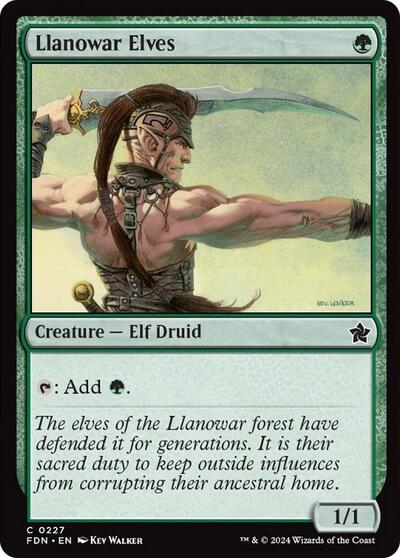 Llanowar Elves Foundations (FDN) - (#227) Near Mint