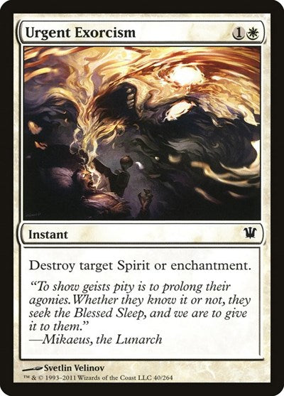 Urgent Exorcism Innistrad (ISD) - (#40) Near Mint