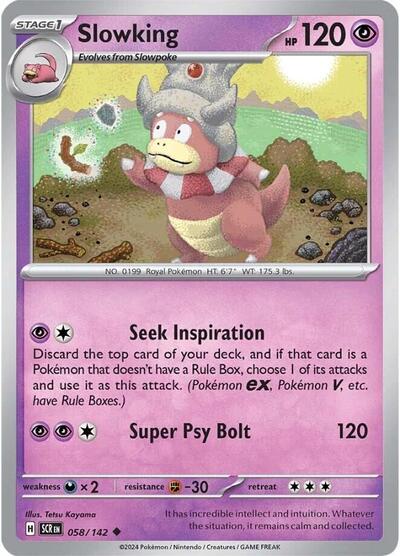 Slowking SV07: Stellar Crown (SCR) - (#058/142) Near Mint