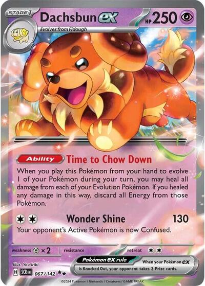 Dachsbun ex - 067/142 SV07: Stellar Crown (SCR) - (#067/142) Holofoil Near Mint