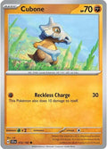Cubone SV07: Stellar Crown (SCR) - (#072/142) Near Mint