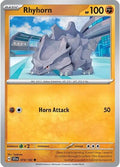 Rhyhorn SV07: Stellar Crown (SCR) - (#074/142) Reverse Holofoil Near Mint