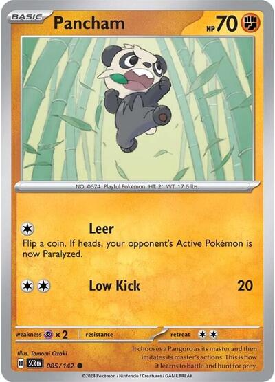 Pancham SV07: Stellar Crown (SCR) - (#085/142) Reverse Holofoil Near Mint