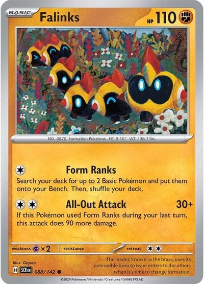 Falinks SV07: Stellar Crown (SCR) - (#088/142) Reverse Holofoil Near Mint