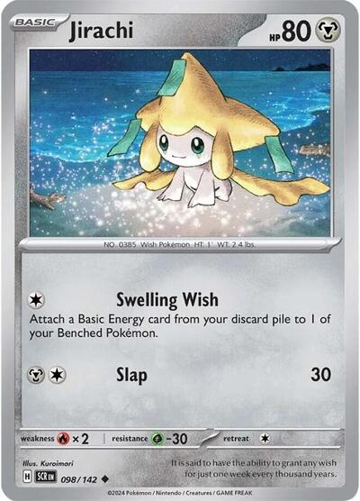 Jirachi SV07: Stellar Crown (SCR) - (#098/142) Reverse Holofoil Near Mint