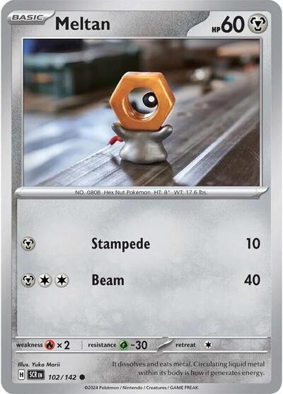 Meltan - 102/142 SV07: Stellar Crown (SCR) - (#102/142) Near Mint