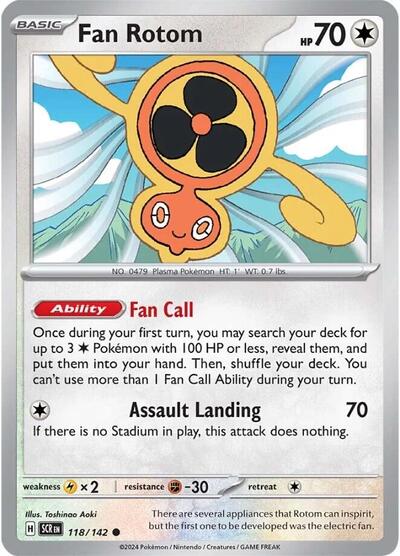Fan Rotom SV07: Stellar Crown (SCR) - (#118/142) Near Mint