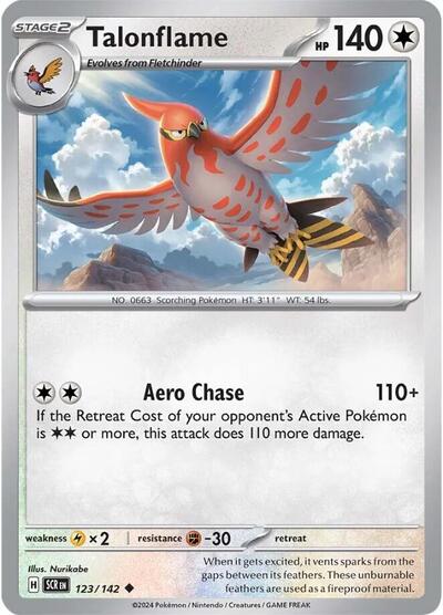 Talonflame SV07: Stellar Crown (SCR) - (#123/142) Near Mint
