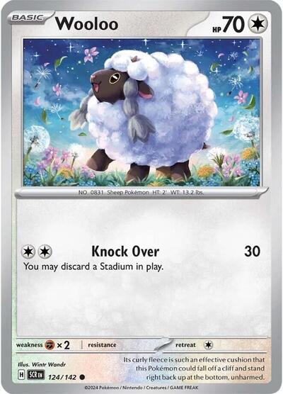 Wooloo SV07: Stellar Crown (SCR) - (#124/142) Near Mint