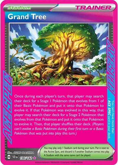 Grand Tree SV07: Stellar Crown (SCR) - (#136/142) Holofoil Near Mint