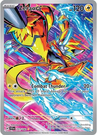 Zeraora - 151/142 SV07: Stellar Crown (SCR) - (#151/142) Holofoil Near Mint