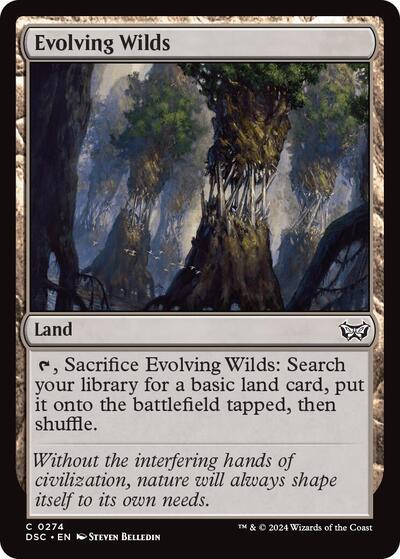Evolving Wilds Commander: Duskmourn: House of Horror (DSC) - (#274) Near Mint