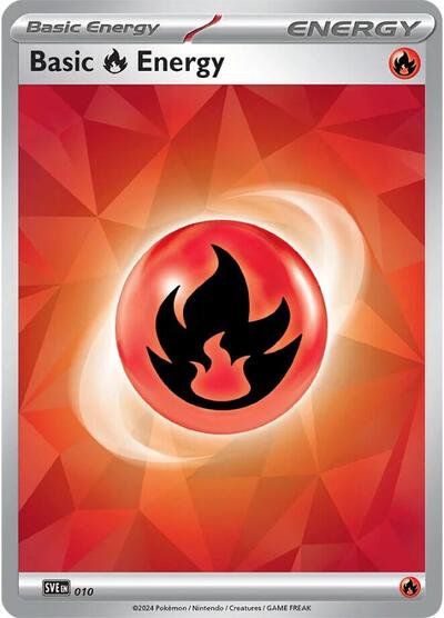 Basic Fire Energy - 010 SVE: Scarlet & Violet Energies (SVE) - (#010) Near Mint