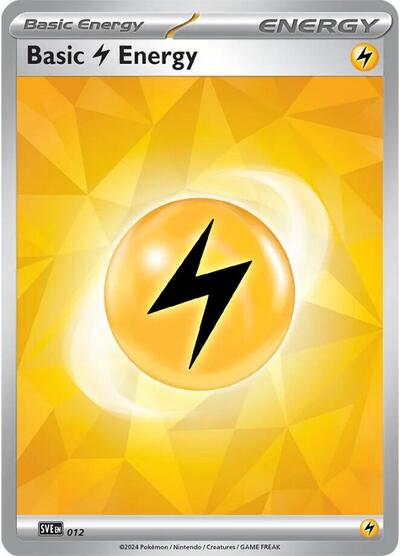 Basic Lightning Energy - 012 SVE: Scarlet & Violet Energies (SVE) - (#012) Near Mint