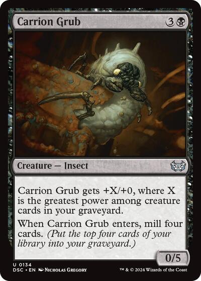 Carrion Grub Commander: Duskmourn: House of Horror (DSC) - (#134) Near Mint