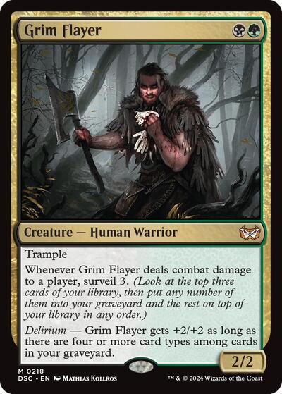 Grim Flayer Commander: Duskmourn: House of Horror (DSC) - (#218) Near Mint
