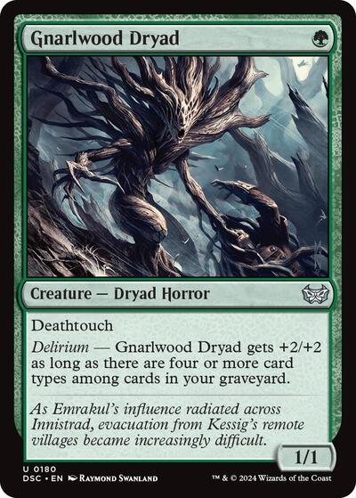 Gnarlwood Dryad Commander: Duskmourn: House of Horror (DSC) - (#180) Near Mint