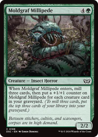 Moldgraf Millipede Commander: Duskmourn: House of Horror (DSC) - (#188) Near Mint