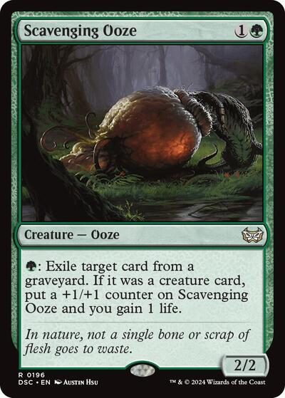 Scavenging Ooze Commander: Duskmourn: House of Horror (DSC) - (#196) Near Mint