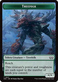 Treefolk Spider Double Sided Token Commander: Duskmourn: House of Horror (DSC) - (#17 // 16) Near Mint