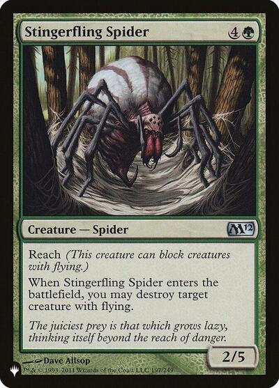 Stingerfling Spider The List Reprints (LIST) - (#197/249) Near Mint