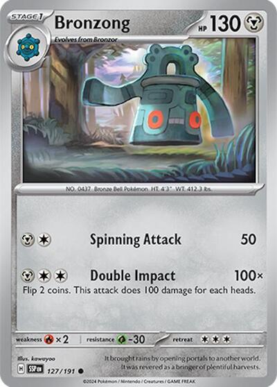Bronzong SV08: Surging Sparks (SSP) - (#127/191) Near Mint