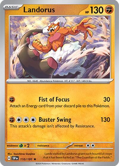 Landorus SV08: Surging Sparks (SSP) - (#110/191) Holofoil Near Mint