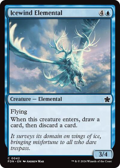 Icewind Elemental 0042 Foundations (FDN) - (#42) Near Mint
