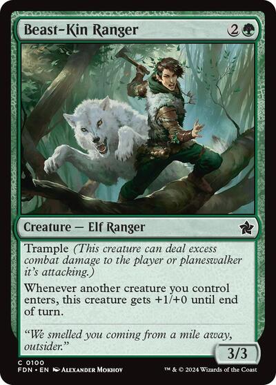 Beast Kin Ranger Foundations (FDN) - (#100) Near Mint