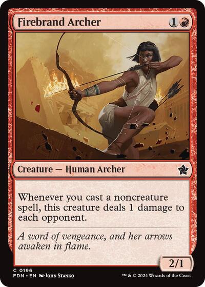 Firebrand Archer Foundations (FDN) - (#196) Near Mint