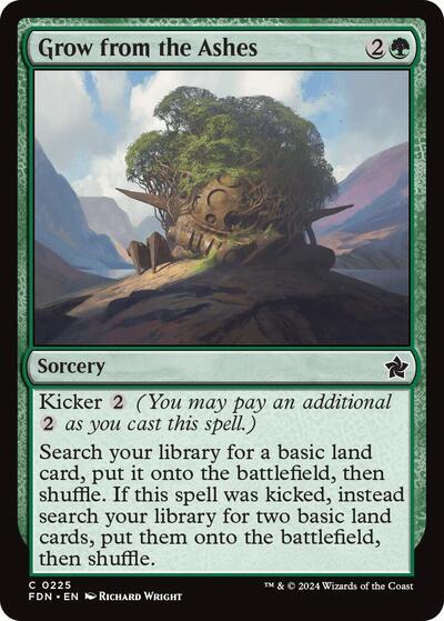Grow from the Ashes Foundations (FDN) - (#225) Near Mint