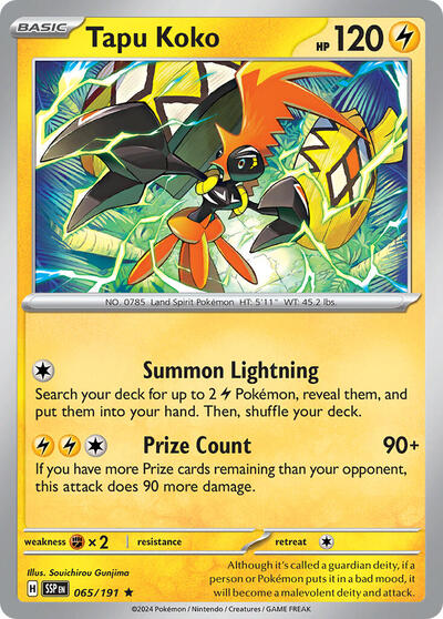 Tapu Koko - 065/191 Deck Exclusives (PR) - (#065/191) Near Mint