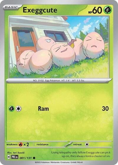 Exeggcute SV: Prismatic Evolutions (PRE) - (#001/131) Near Mint