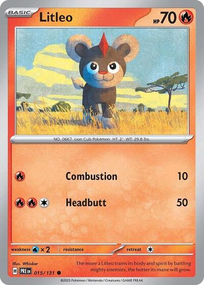 Litleo SV: Prismatic Evolutions (PRE) - (#015/131) Near Mint