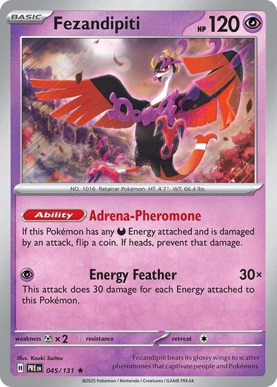 Fezandipiti SV: Prismatic Evolutions (PRE) - (#045/131) Holofoil Near Mint